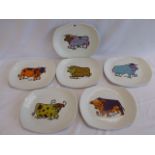 Beefeater (steak and grill set) plates - English Ironstone Pottery Ltd (6)