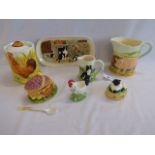 Border Fine Art James Herriot Country Kitchen Pottery - plate, jugs, storage jar, egg cup,