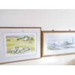 Limited Edition signed Farming landscape prints - Jane Wagner and D Baxter (2)