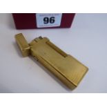 Dunhill gold plated engine turned cigarette lighter