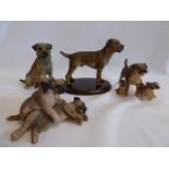 Border Fine Arts etc Border Terrier figures (4)