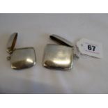 Silver vesta cases (Birmingham 1910, Chester,