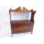 Mahogany hanging wall cupboard