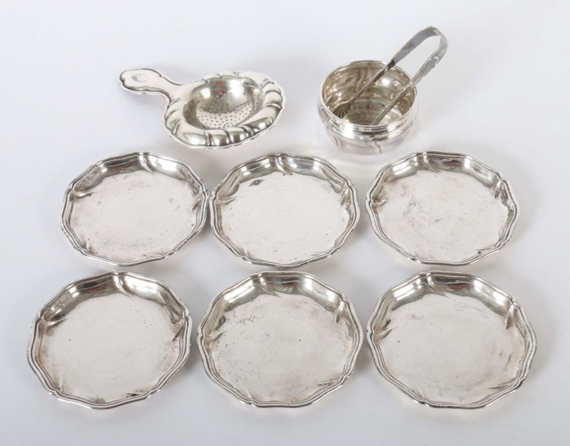 Konvolut Silber verschiedene Manufakturen, Deutschland, 20. Jh., Silber 900/800, ca. 415 g, 9-tlg.