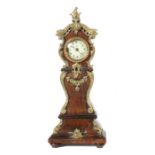 Miniatur-Standuhr im Barockstil Ende 19. Jh., Tischuhr in Form einer Standuhr en miniature, das