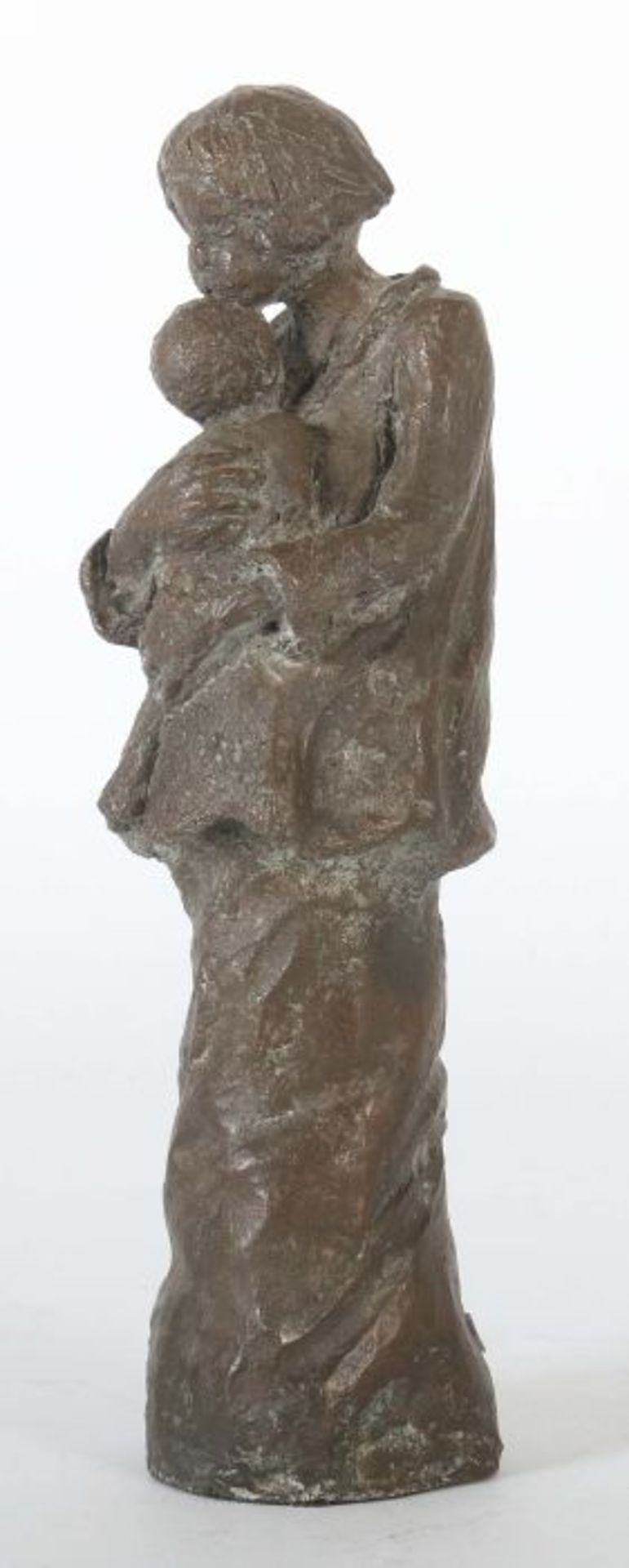 Bildhauer des 20. Jh. "Mutterliebe", Galvanoplastik, vollplastische Darstellung einer jungen - Bild 2 aus 3