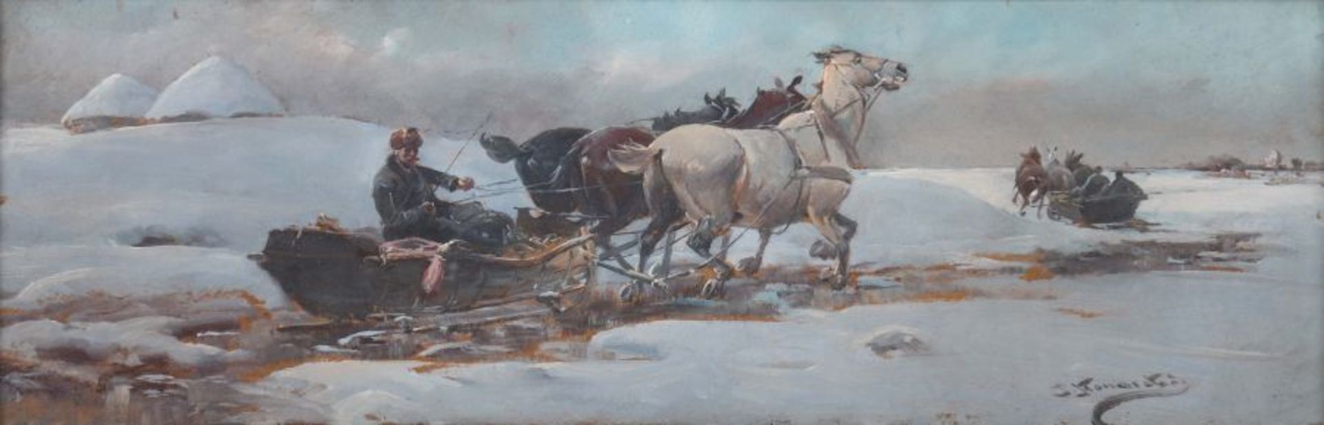 Konarski, Jan eigtl. Alfred von Wierusz-Kowalski, Suwalki 1850 - 1918 München, polnischer Maler. "