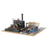 Dampfmaschine, Antriebsmodell Märklin und Wilseco, Dampfmaschine 16051, Replika einer Maschine aus