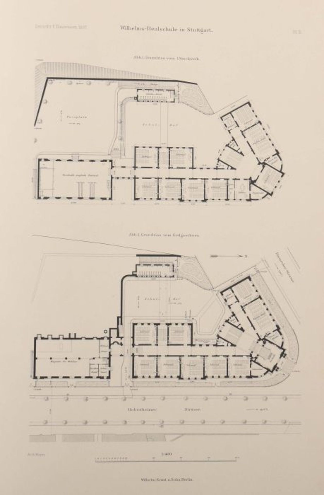 Mayer, Emil Die Wilhelms-Realschule in Stuttgart, Berlin, Ernst & Sohn, 1898, 6 S. sowie - Bild 4 aus 4