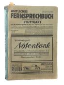 Amtliches Fernsprechbuch für den Oberpostdirektionsbezirk Stuttgart, Ausgabe Juni 1933, 578 S. +