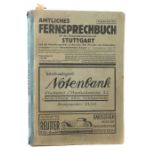 Amtliches Fernsprechbuch für den Oberpostdirektionsbezirk Stuttgart, Ausgabe Juni 1933, 578 S. +