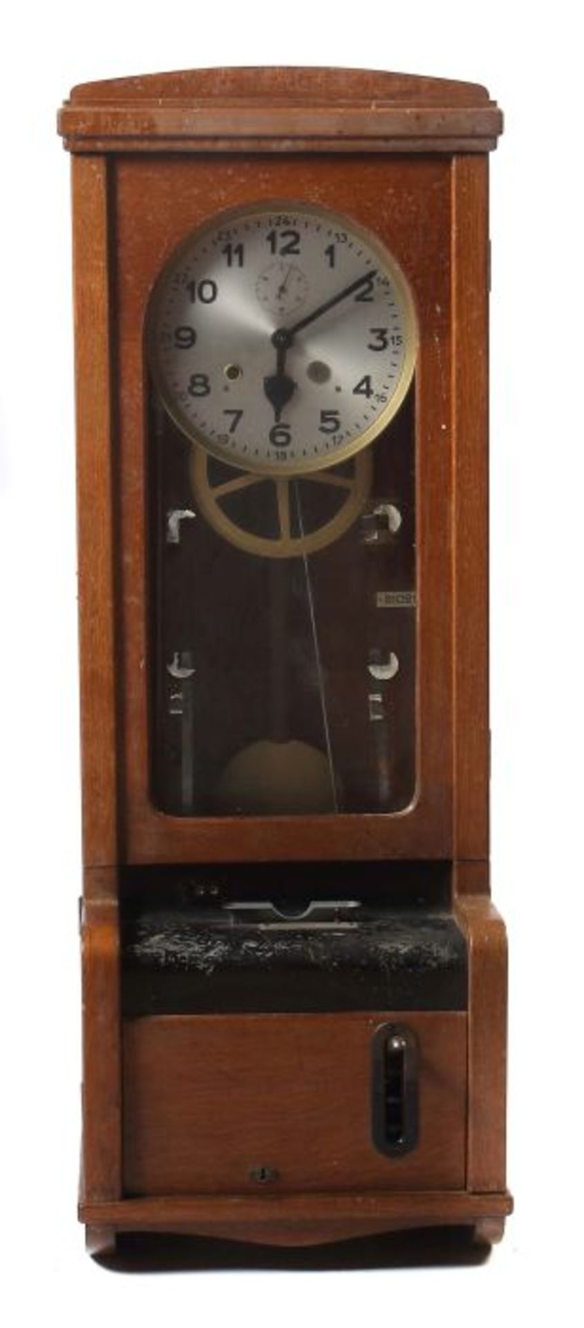 Mutteruhr mit Signal- und Stempelkartenfunktion Wohl 1930er Jahre, elektrische Hauptuhr und