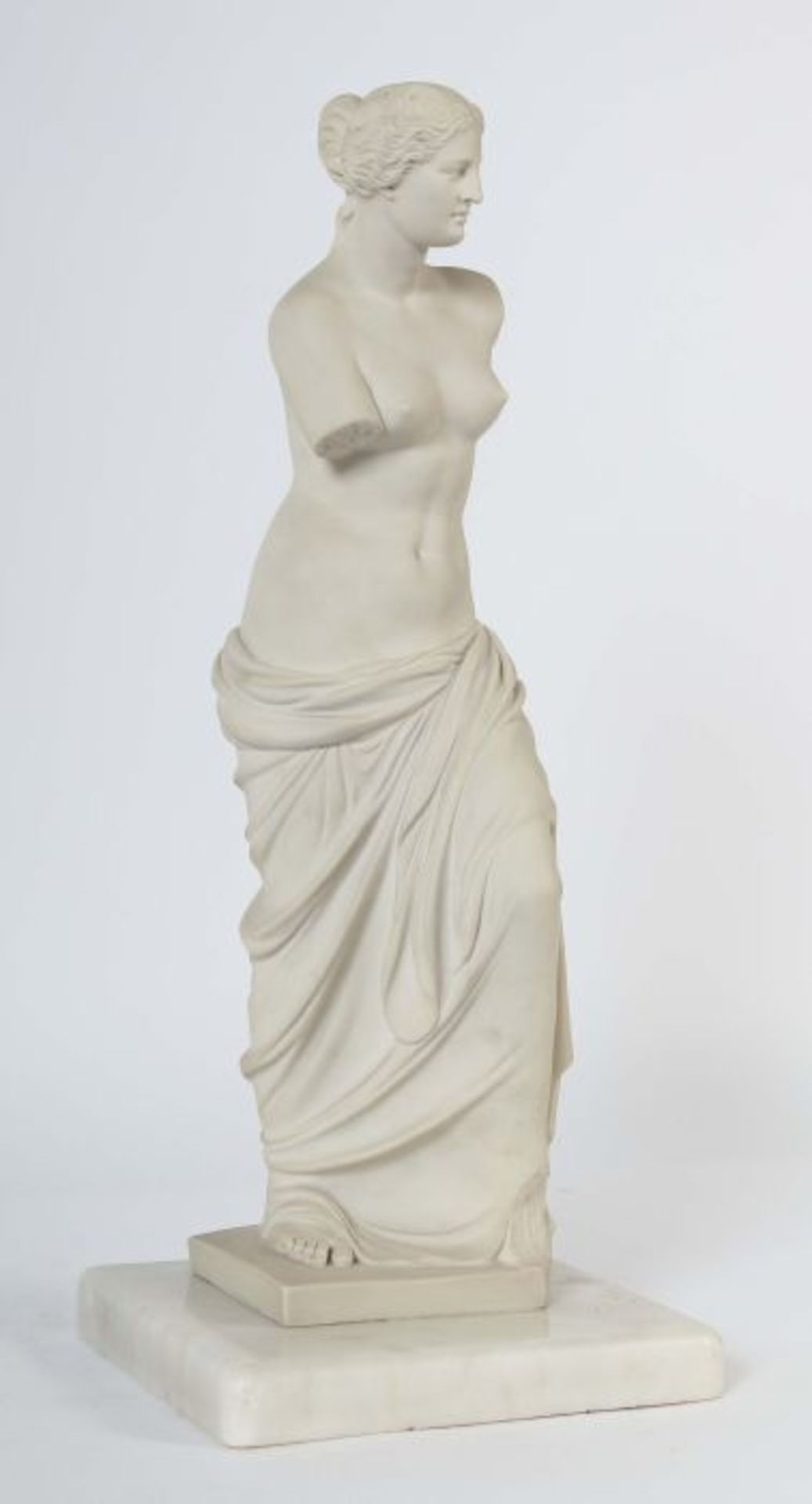 Bildhauer des 19./20. Jh. "Venus von Milo", Carrara-Marmor, vollplastische Figur der griechischen - Bild 3 aus 4