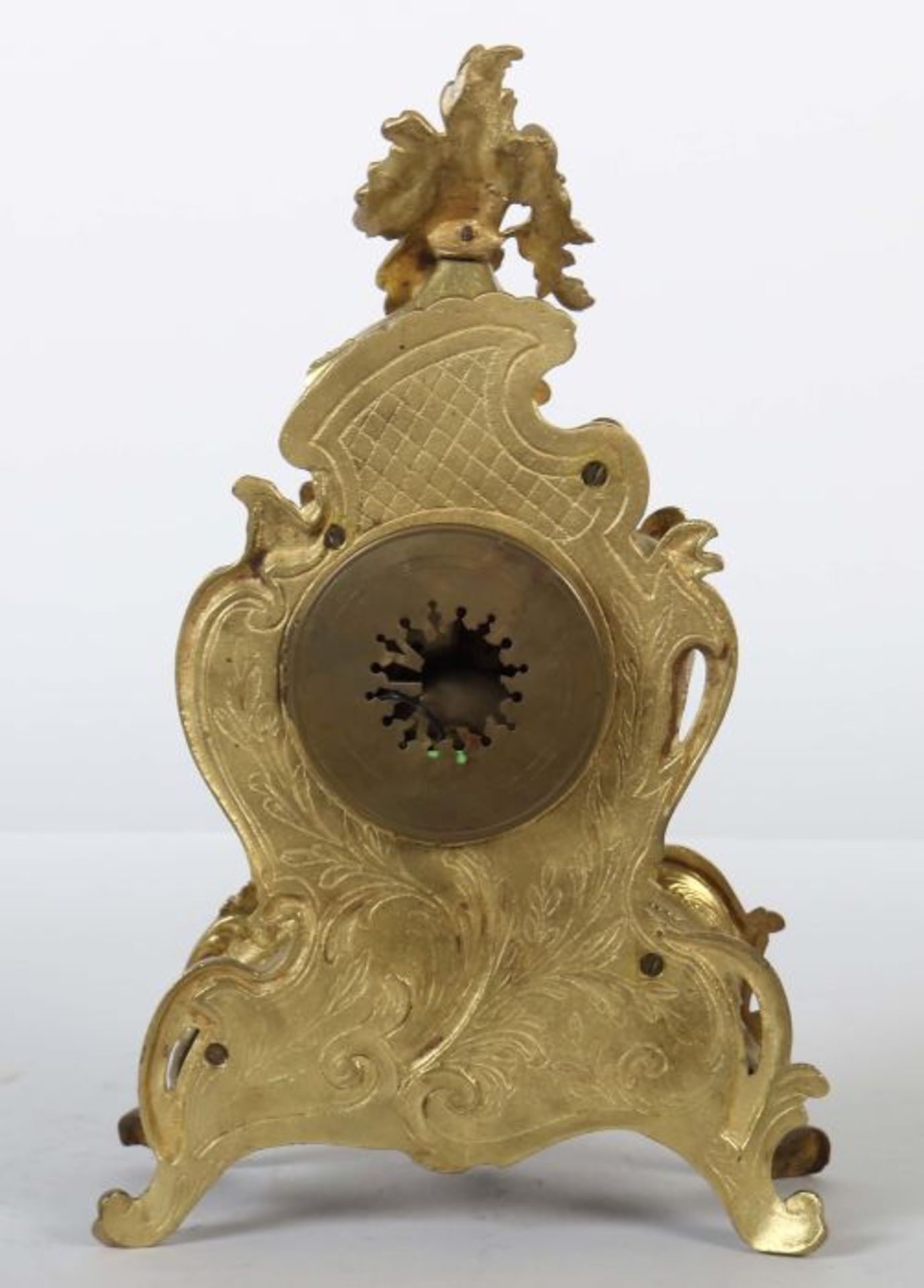 Mougin Pendule im Louis XV-Stil Frankreich, um 1880, Emaillezifferblatt mit arabischen Stunden- und - Bild 5 aus 5