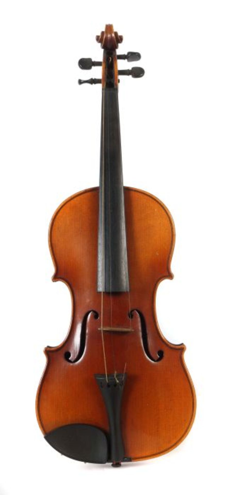 Geige mit 2 Bögen auf innenliegendem Zettel bez: "Antonius Stradivarius Cremonensis Facibat Anno