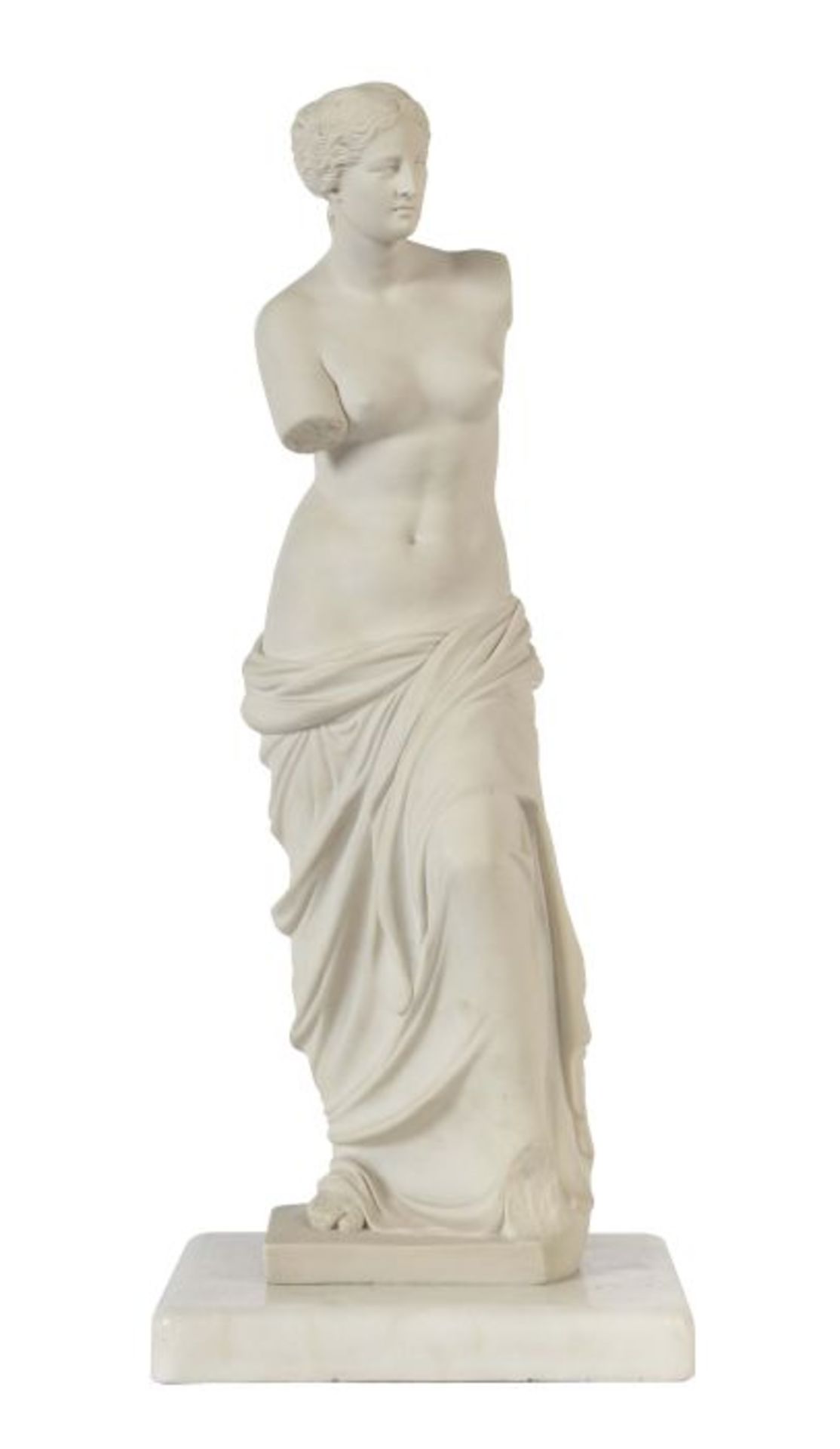 Bildhauer des 19./20. Jh. "Venus von Milo", Carrara-Marmor, vollplastische Figur der griechischen