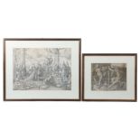 Leyden, Lucas van Leyden 1494 - 1533 ebd., niederländischer Maler. Zwei antike Szenen: "Tanz der