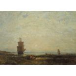 Ziem, Felix Beaune 1821 - 1911 Paris, französischer Maler der Schule von Barbizon. "Landschaft mit