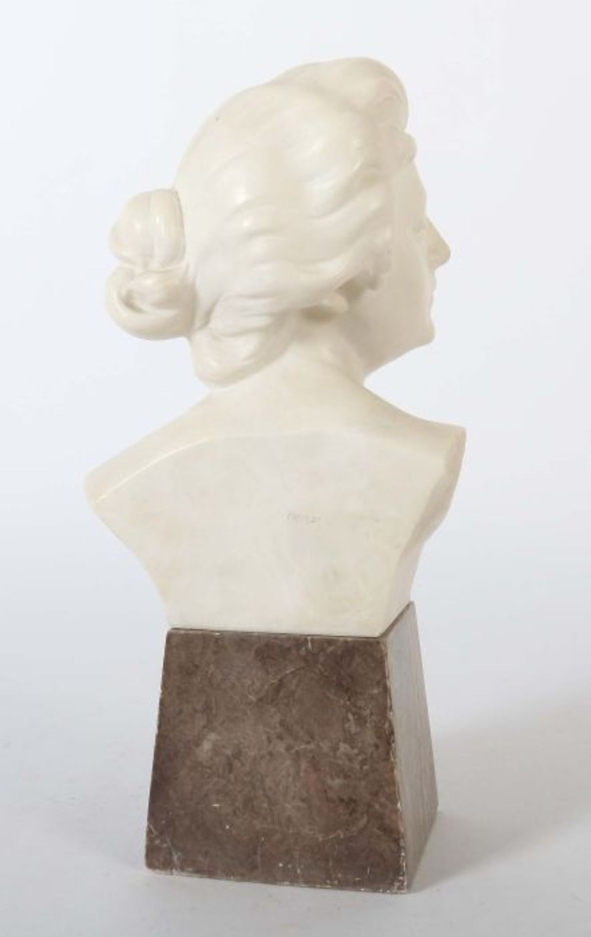 Neri, Alfredo Italienischer Bildhauer des 19./20. Jh.. "Damenbüste", Alabaster, vollplastische - Bild 3 aus 4