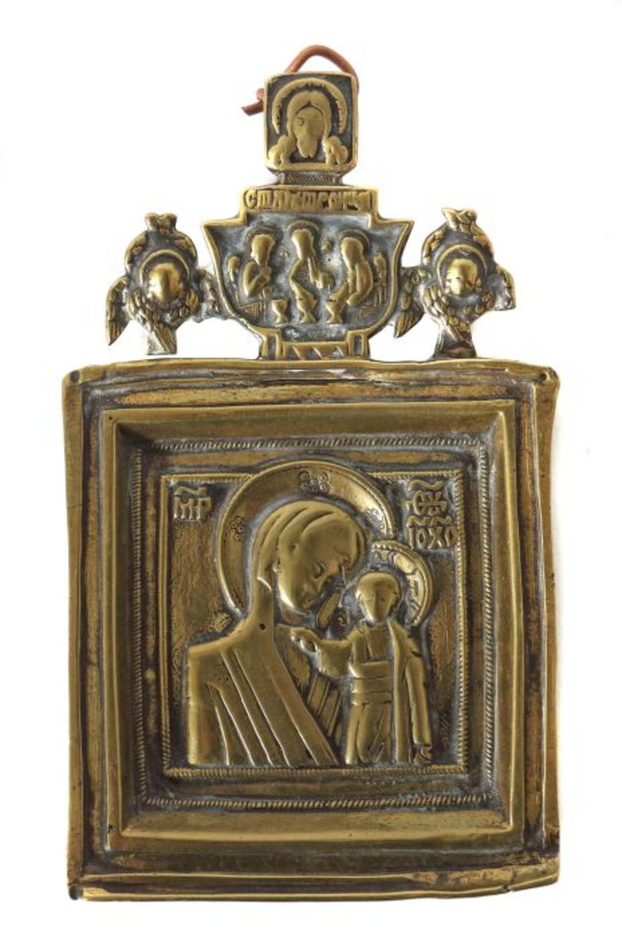 Ikone Gottesmutter von Kazan Russland, 18./19. Jh. Darstellung der Gottesmutter mit Christuskind zu