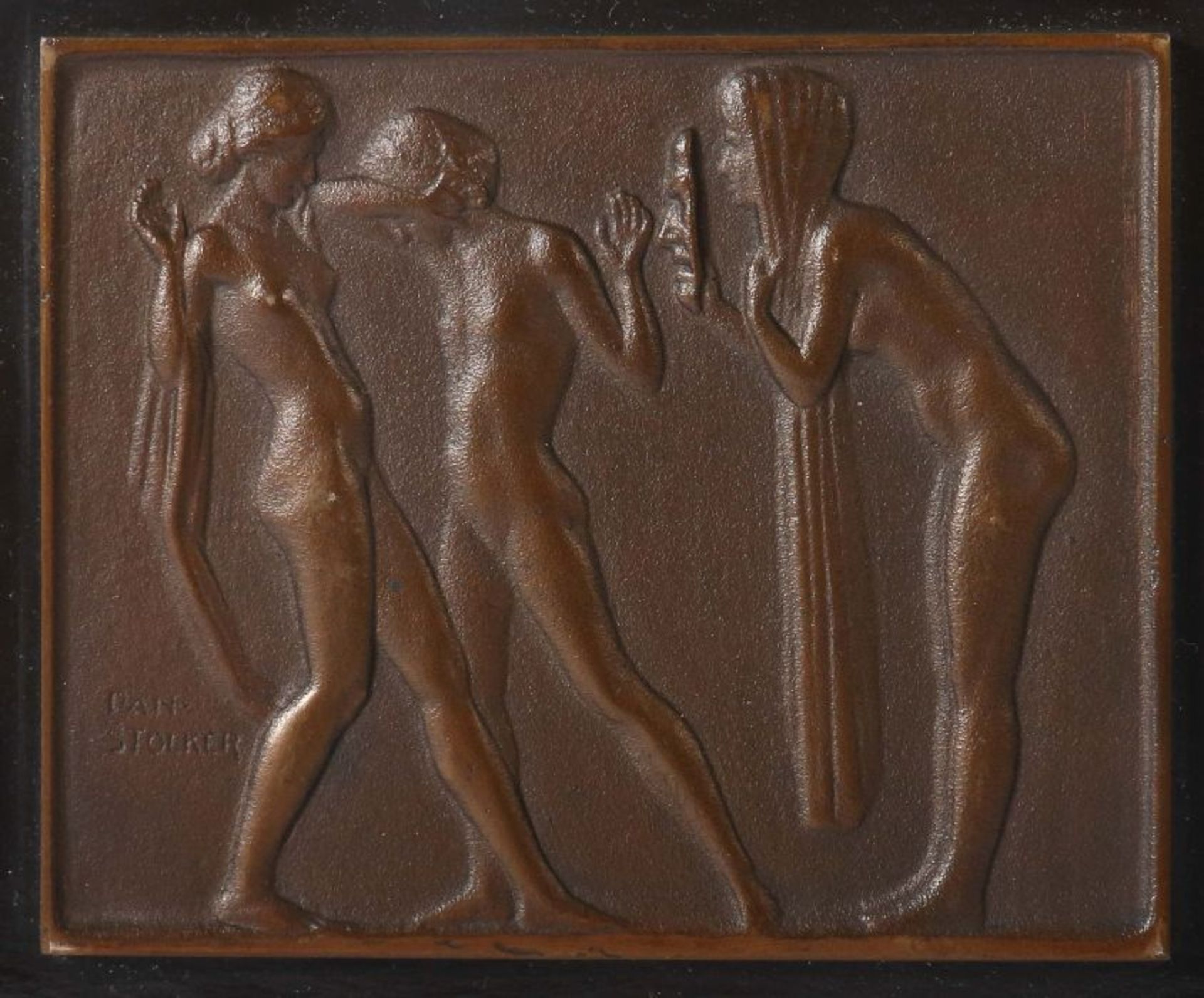 Stocker, Daniel Stuttgart 1865 - 1957 ebd., deutscher Bildhauer. 3 Aktdarstellungen, " - Bild 2 aus 5