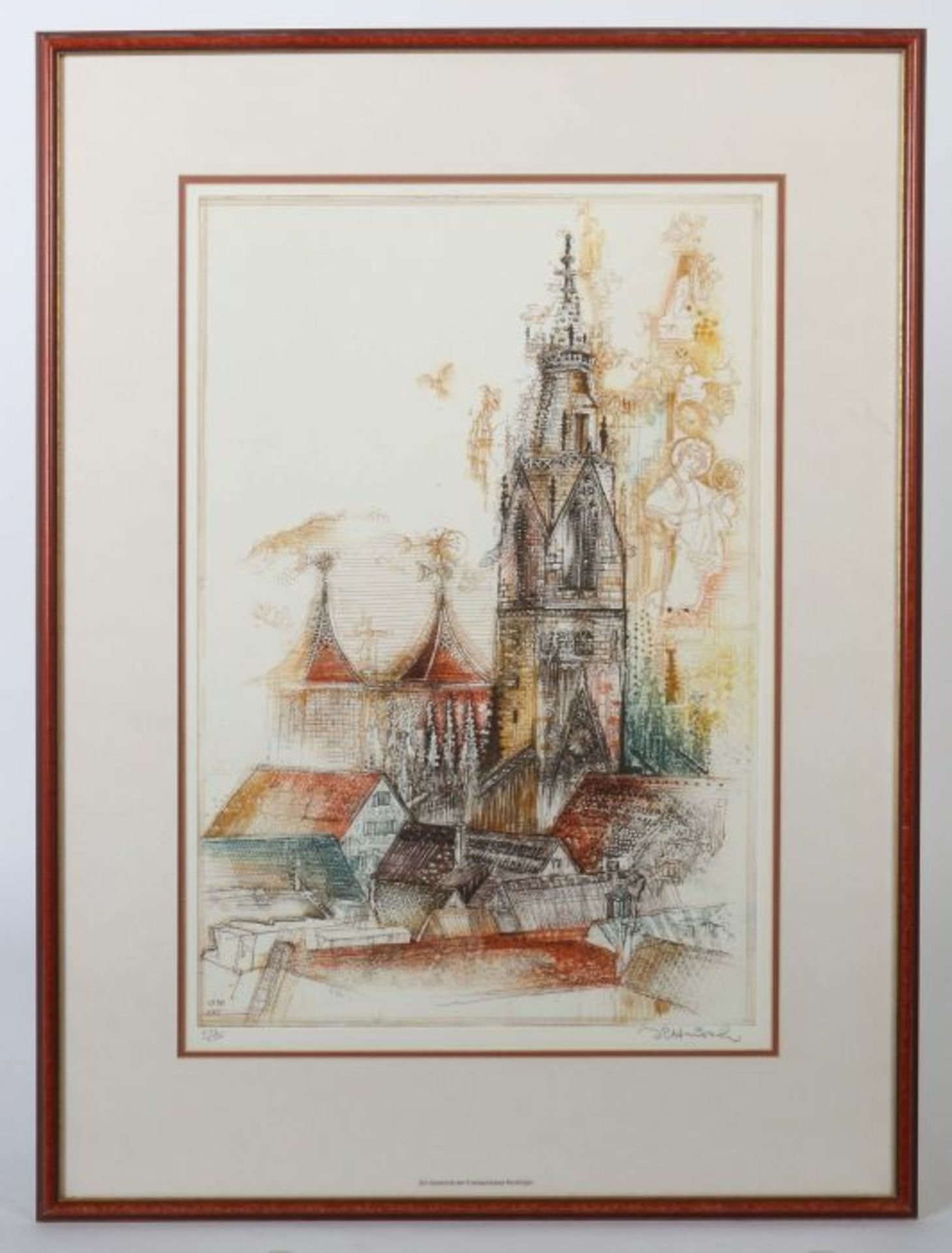 Dittrich, Simon geb. 1940 in Teplitz-Schönau. Konvolut 4 Grafiken, 2x "Marienkirche", 1x "Der - Image 4 of 6