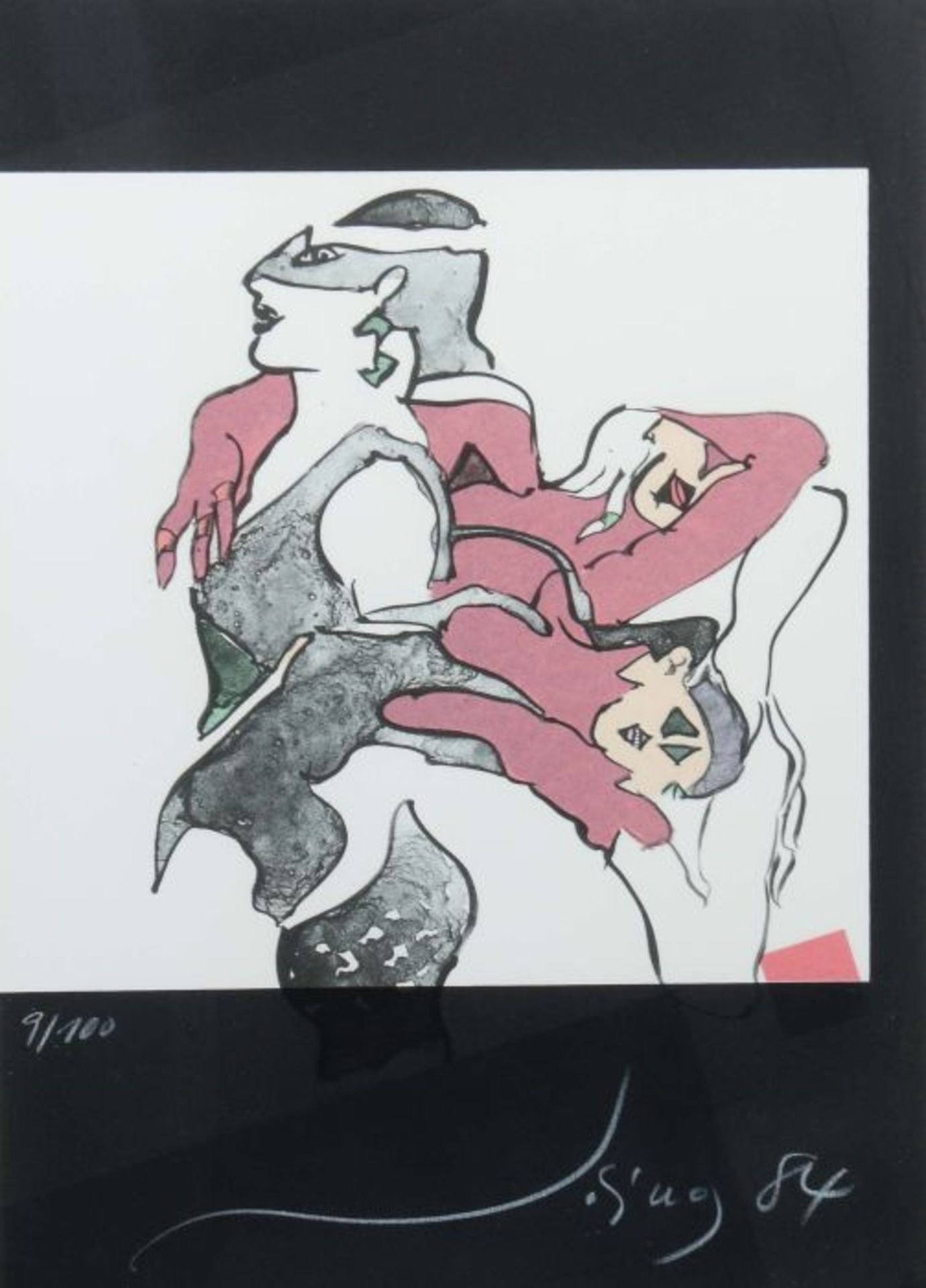Döring, Adam Lude (Rudolf) geb. 1925 in Dresden, Maler und Grafiker in Sachsenheim und Lenningen- - Image 2 of 4