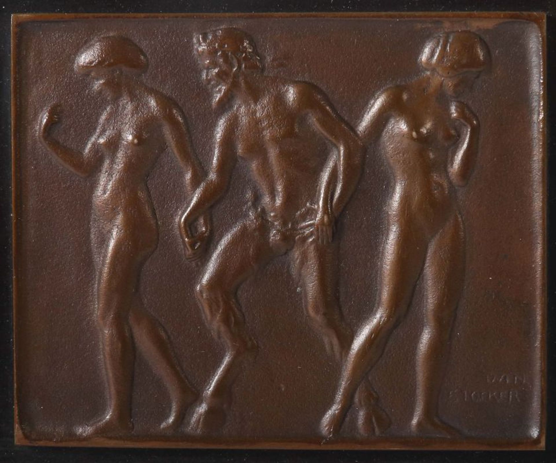Stocker, Daniel Stuttgart 1865 - 1957 ebd., deutscher Bildhauer. 3 Aktdarstellungen, " - Bild 3 aus 5
