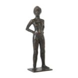 Jaekel, Joseph Wallmenroth 1907 - 1985 Köln, deutscher Bildhauer. "Weiblicher Akt", Bronze,