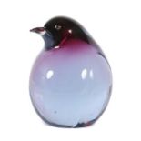 Seguso, Livio Geb. 1930, Murano. Pinguin, A: Gral-Glashütte, Dürnau, wohl 1970er Jahre, gemodeltes