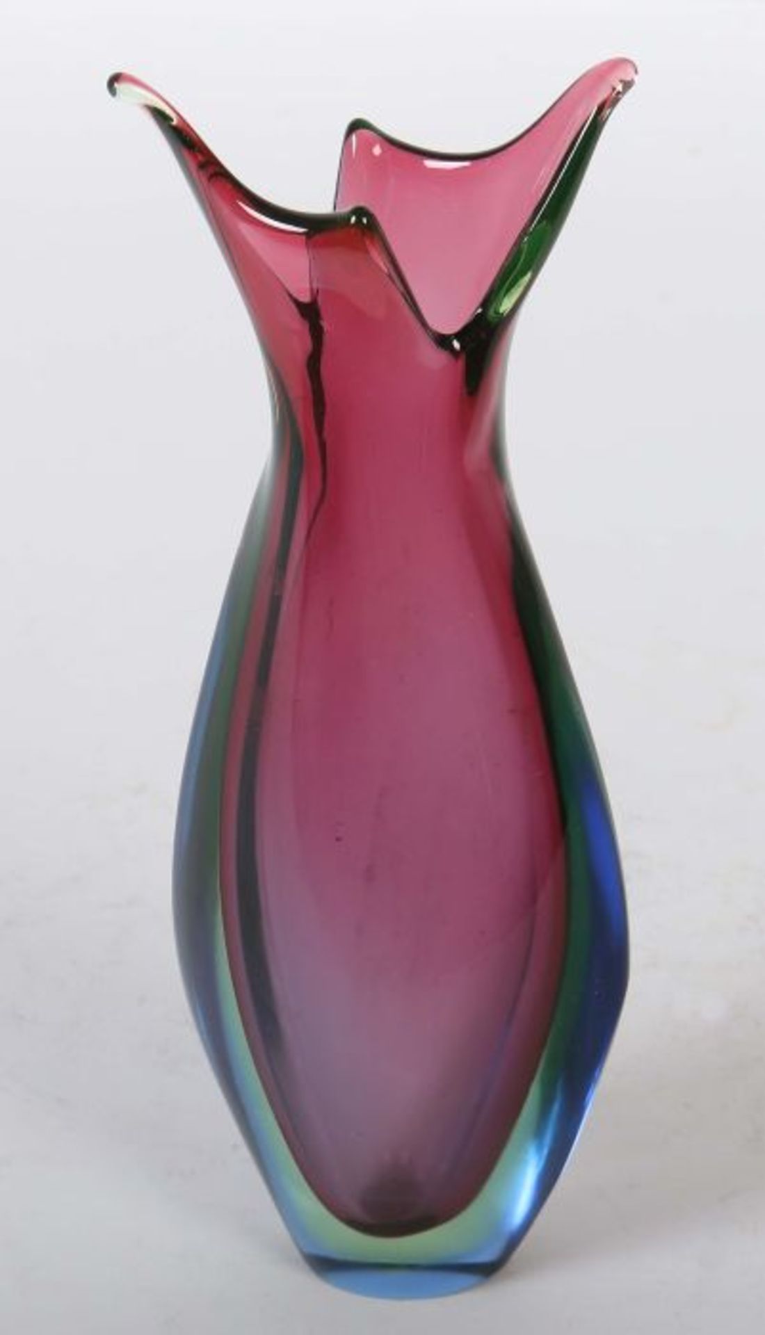 Poli, Flavio 1900-1984, italienischer Glasdesigner. Sommerso Vase, A: Seguso Vetri d'Arte, um 1955, - Bild 2 aus 2