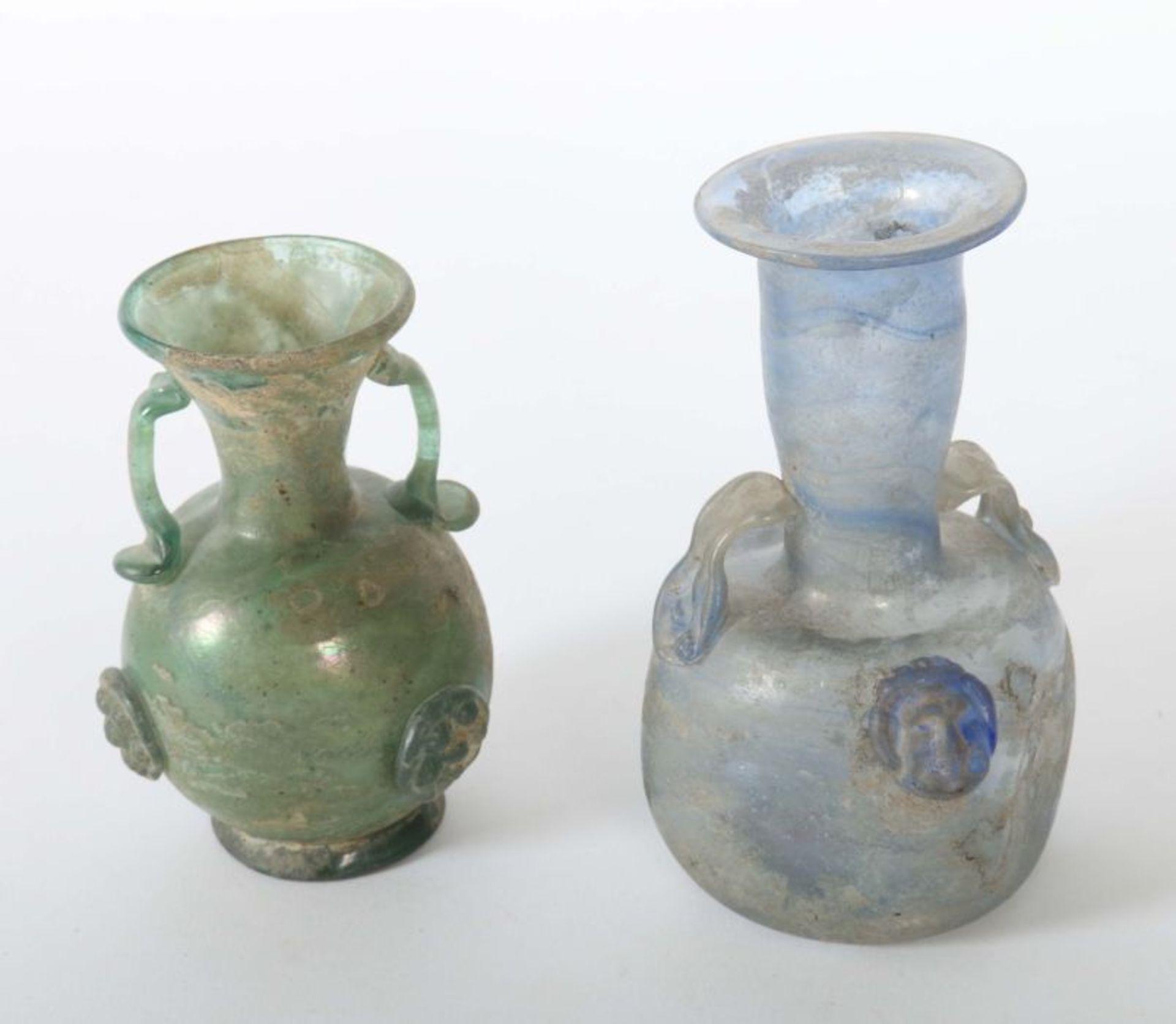 Zwei Vasen "Scavo" Wohl Murano, Seguso Vetri d'Arte, nach 1950, farbloses, z.T. blasiges Glas mit - Bild 2 aus 2