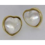 ''A PAIR OF STUD EARRINGS 585/000 yellow gold with Mabe pearls. 13 x 13 mmKeywords: