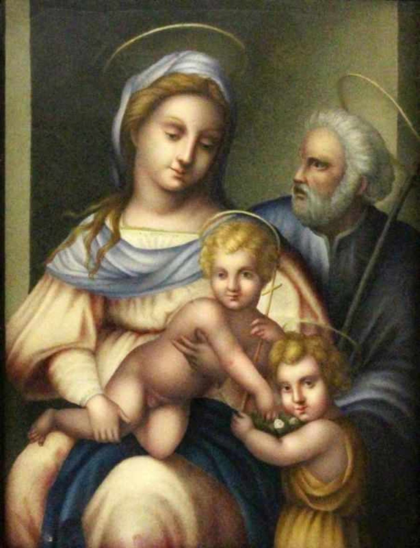 ''LAVATEZ, LOUIS (?) circa 1810 The holy family with John the Baptist as a Boy.