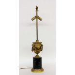 AN EMPIRE LAMP STAND France, 20th century Vase-shaped body with sculptural garlands of