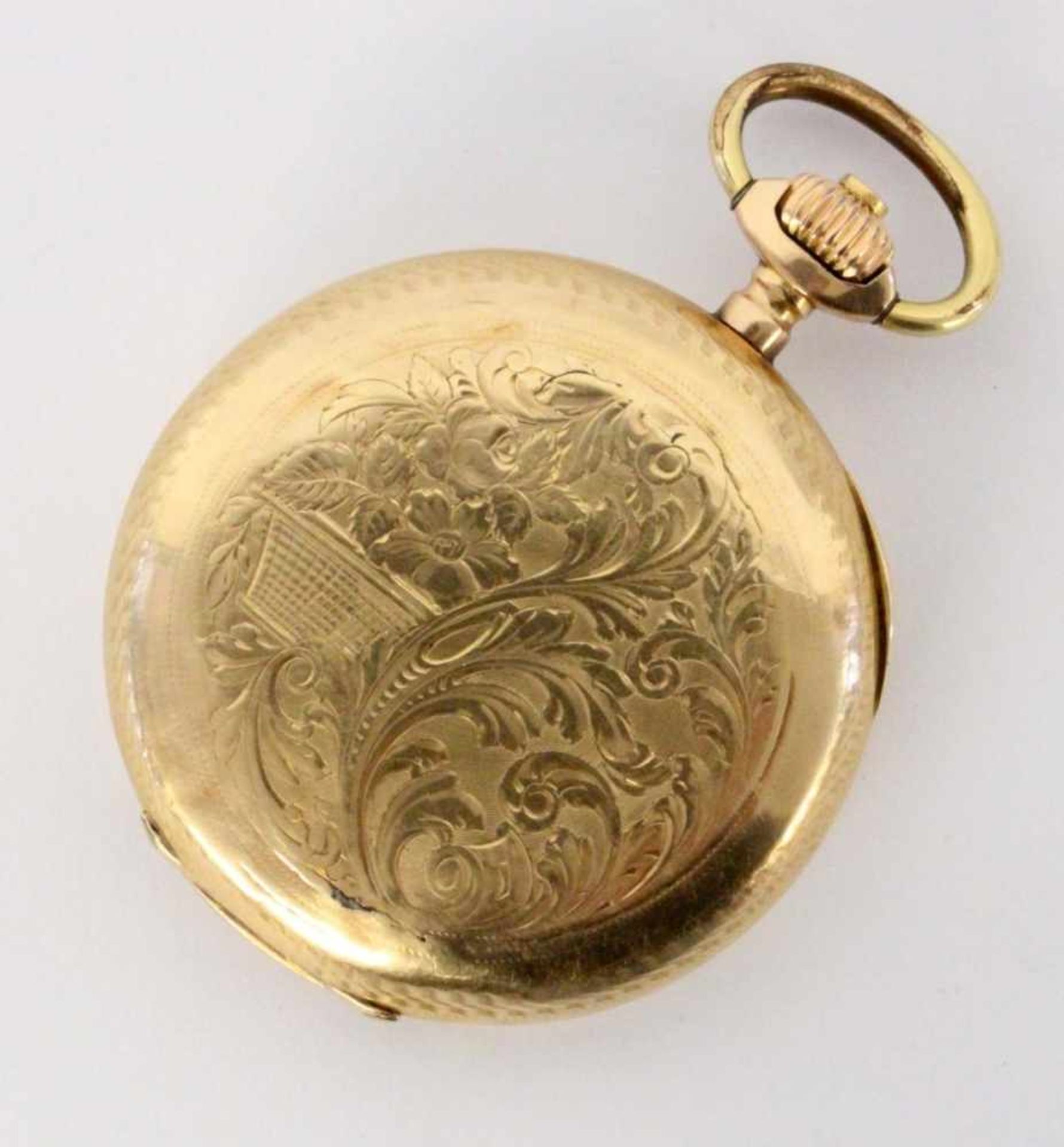 ''A HUNTER CASED POCKET WATCH Pateck & Cie., Geneve circa 1910 585/000 yellow gold with