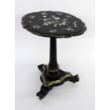 ''A MAGNIFICENT SALON TABLE France, 19th century Oval, folding table top on a central