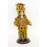 ''AN ALEMANNIC FASNET / CARNIVAL DOLL Wood with traditional clothing. 47 cm highKeywords: