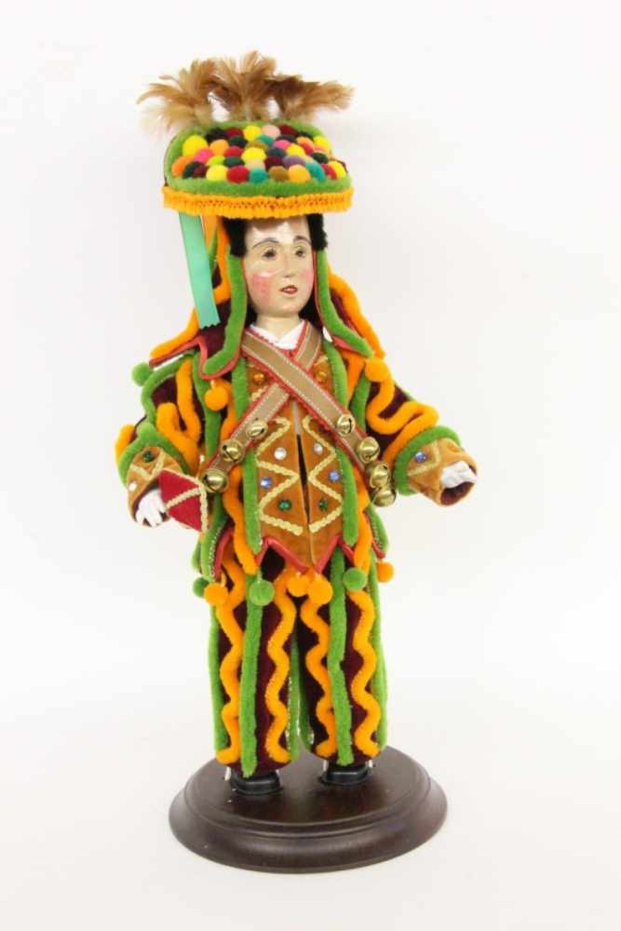 ''AN ALEMANNIC FASNET / CARNIVAL DOLL Wood with traditional clothing. 47 cm highKeywords: