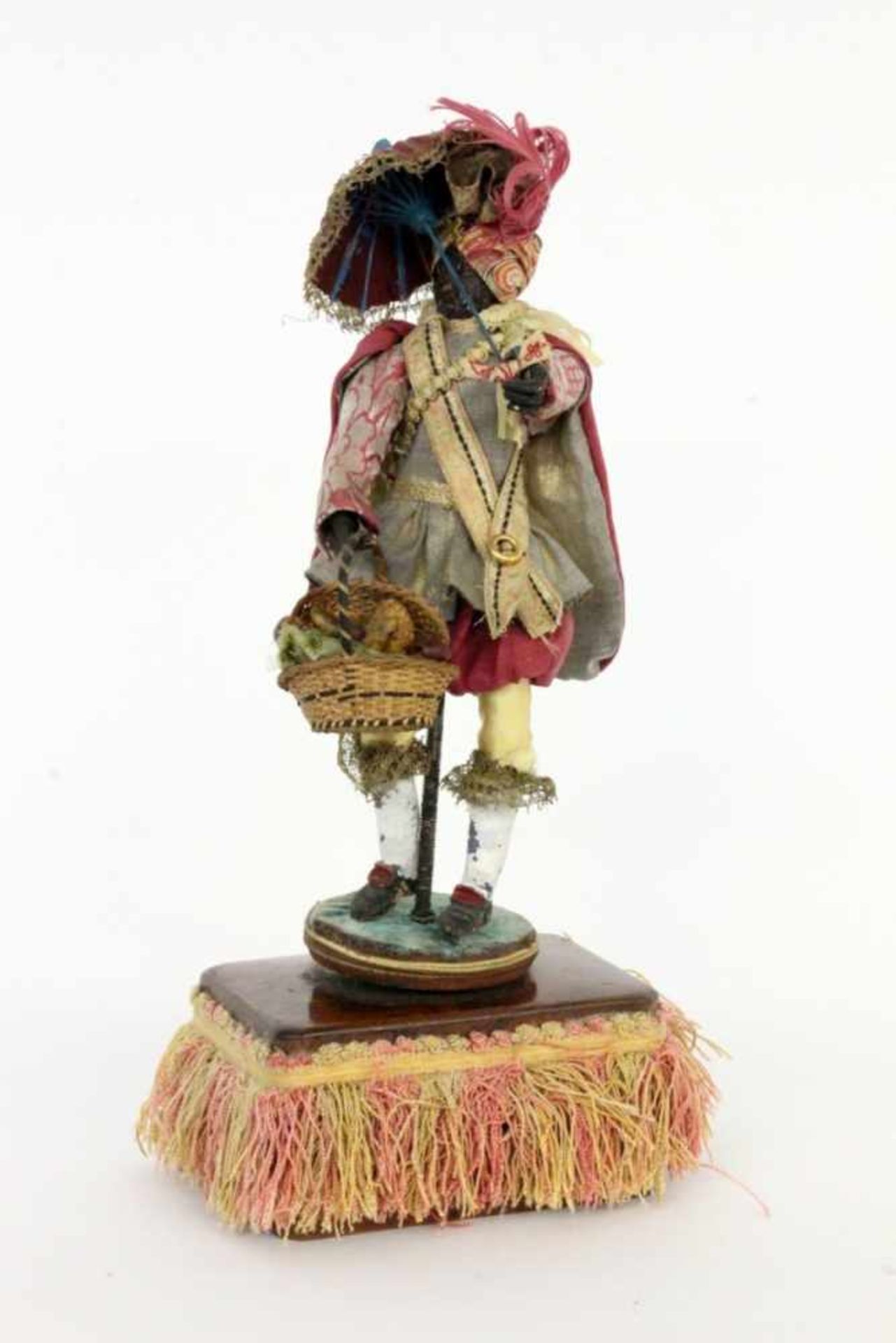 ''A DOLL AUTOMATON WITH VENETIAN MOOR France, 19th century Beautifully attired doll on a