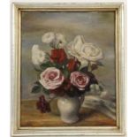 KÄLBERER, PAUL Stuttgart 1896 - 1974 Glatt Flowers in the Vase. Oil on canvas, signed and<