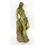 ''WELTRING, HEINRICH Baccum 1847 - 1917 Thuine Woman bathing. Bronzed terracotta. Signed