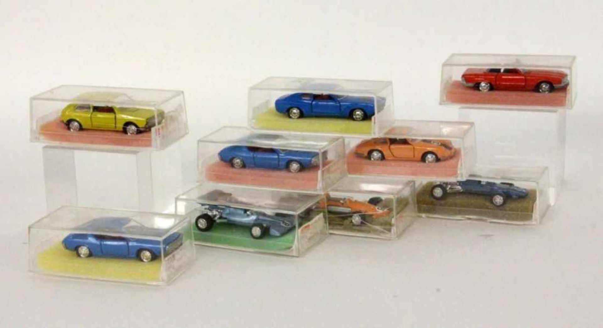 ''A LOT OF 9 SCHUCO MODEL CARS 1960s/1970s In the original packaging. Condition: unplayed