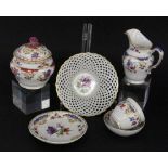 ''A LOT OF 6 BERLIN PORCELAIN ITEMS KPM Berlin, 20th century Various decorations painted in