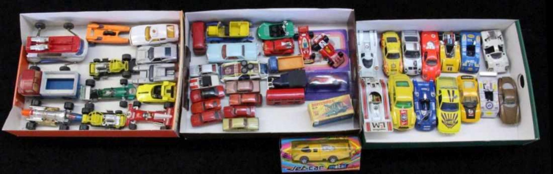 A LOT OF 49 TOY CARS, mostly used. Keywords: toys, playthings, vehicle, car