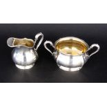 A SERVICE Gebr. Deyhle, Schwabisch Gmund. Silver 830/000. 2 pieces, cream jug and sugar