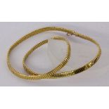 A NECKLACE, 750/000 yellow gold. 48 cm long, approx. 29 grams. Keywords: jewellery,