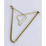 A TIE CHAIN 333/000 yellow gold. Approx. 2.3 grams. Keywords: jewellery, men's jewellery,