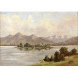 JOOS, ADOLF 1903 - 1974 The Fraueninsel on Lake Chiemsee. Oil on panel, signed. 50 x 70