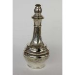 A SILVER FLAGON WITH STOPPER USA, 20th century 925/000 sterling silver. Hallmarked. 19 cm